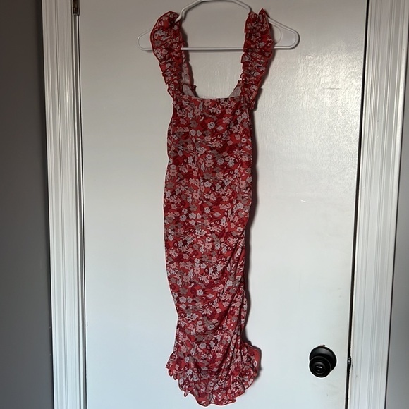 CBR red midi dress- size medium - Picture 4 of 5